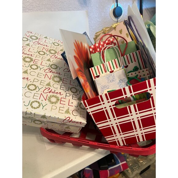 Assorted Christmas Decor Gift Boxes & Bags Wrapping Paper Various Seasons - Picture 7 of 8